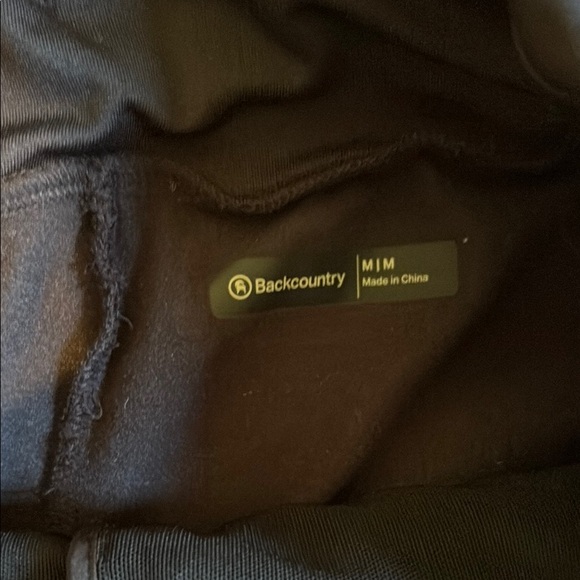 Backcountry Black insulated Quilted Track Pants - Picture 2 of 3